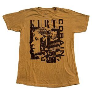NWOT Men's Size Medium Kurt Kobain Short Sleeve Nirvana Graphic Tee Band Shirt